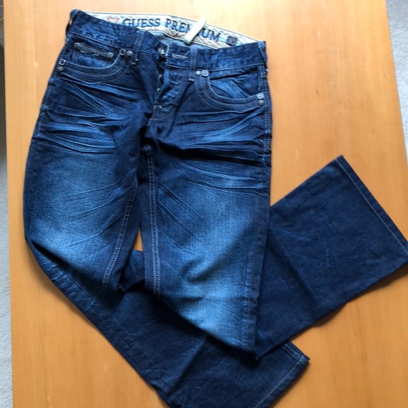 Dark Washed Guess Premium Jeans - Picture 4 of 4